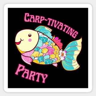 Carp-tivating Party Sticker